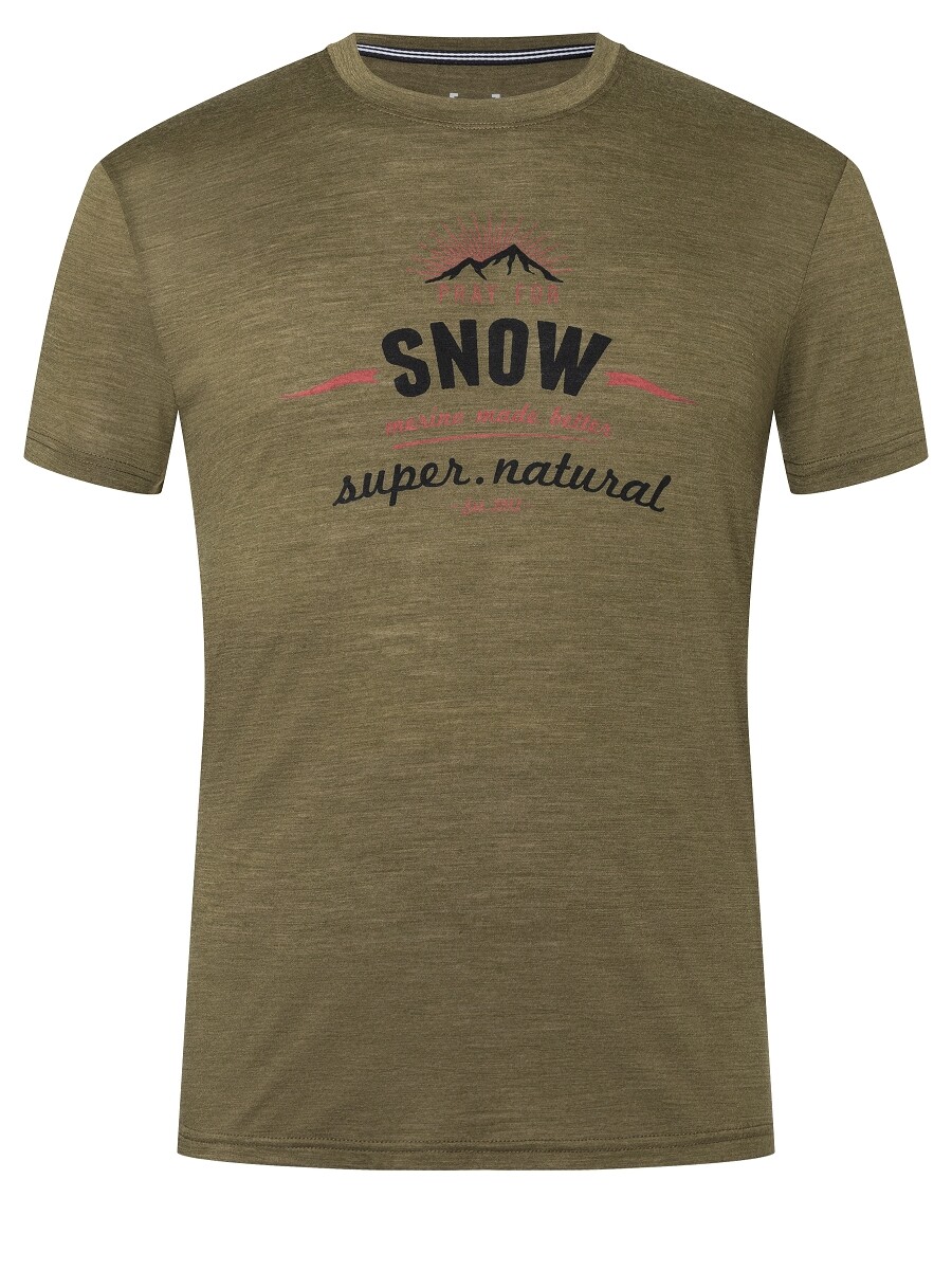 

Рубашка super.natural Merino Funktionsshirt, оливковый