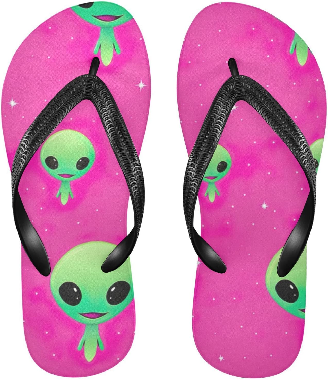 

Летние пляжные сандалии Green Aliens для женщин и мужчин, шлепанцы для душа Kfbe