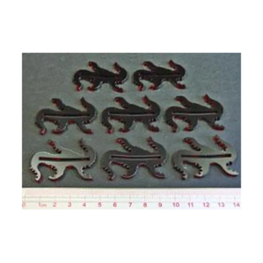 

Подставки для монстров Ктулху — прозрачный красный (8), Arkham Horror - Call of Cthulhu Gaming Accessories (Litko Aerosystems)