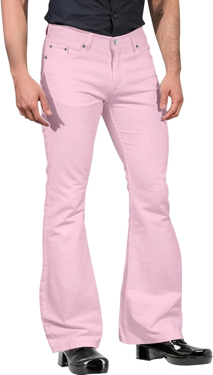 Джинсы, клеш, Pink