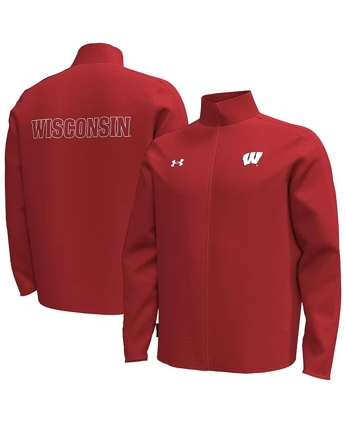 

Мужская красная толстовка Wisconsin Badgers Command на молнии Under Armour
