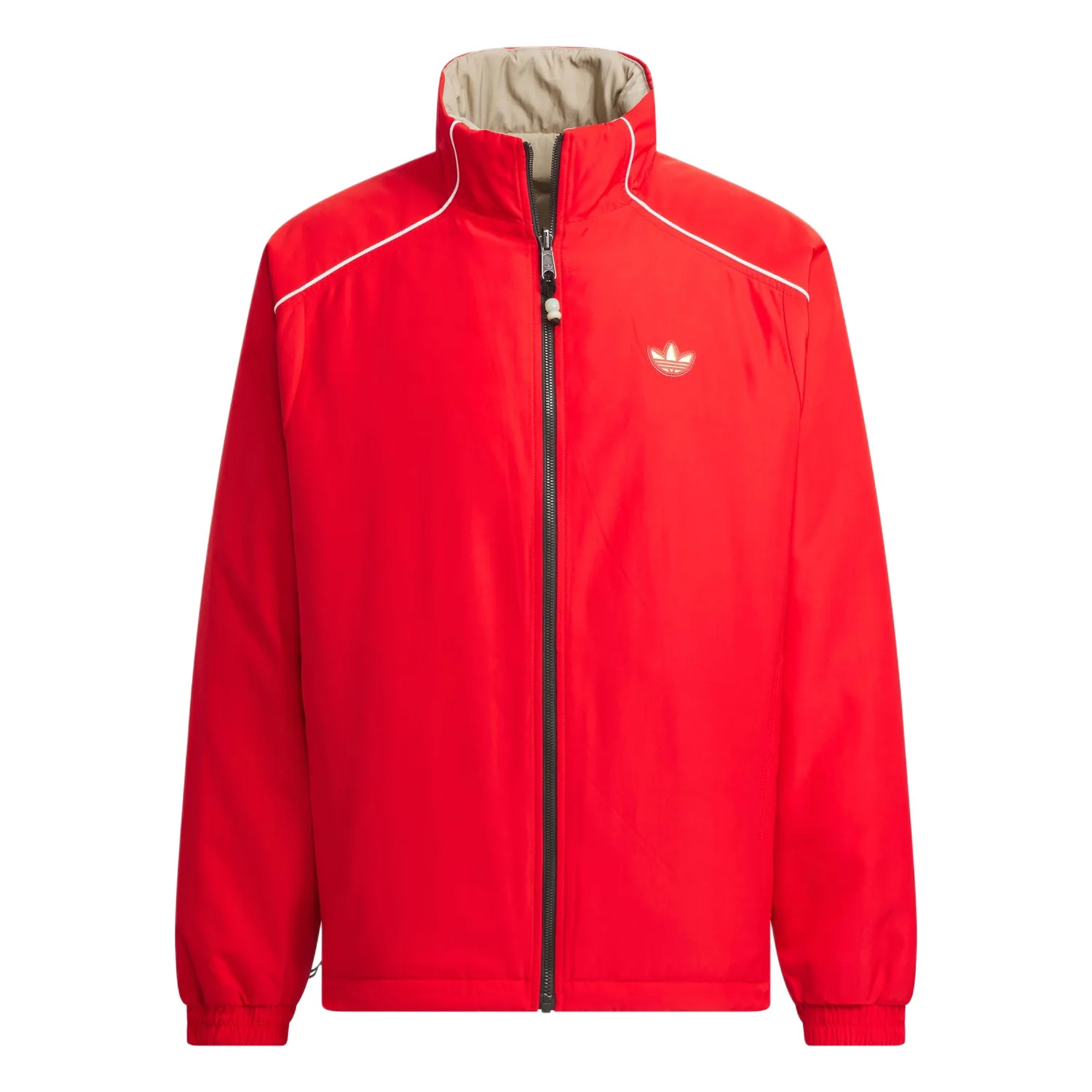 Adidas Originals Куртка-пуховик CNY REV мужская светло-алая/теневая хаки-коричневая