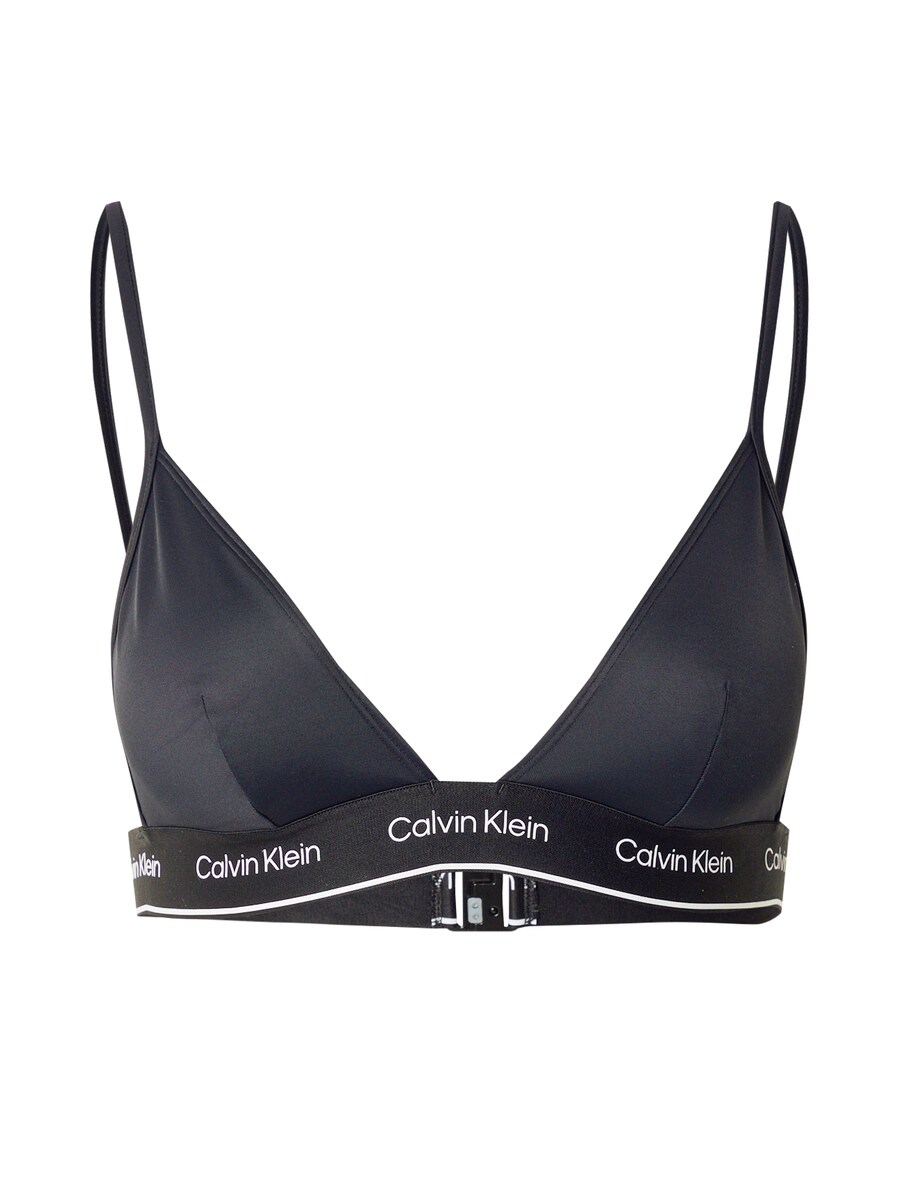 

Треугольный топ бикини Calvin Klein Swimwear Meta Legacy, черный