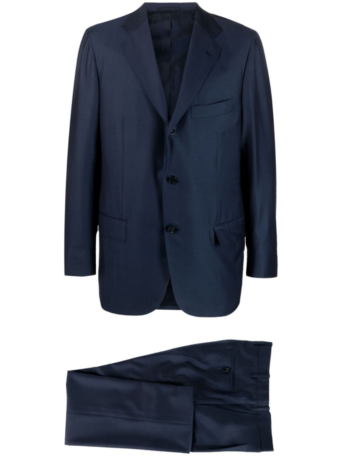 

Kiton костюм-двойка, синий