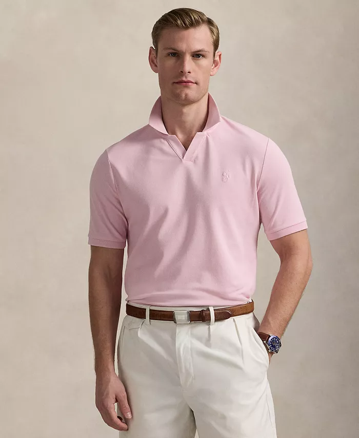 

Мужская классическая поло из эластичной сетчатой ткани Polo Ralph Lauren, розовый