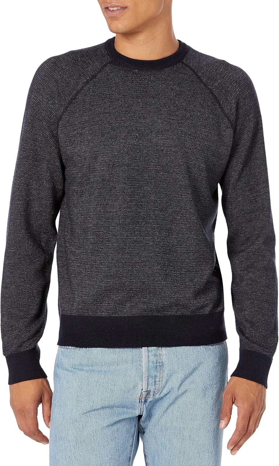 

Vince мужская футболка с длинным рукавом Birdseye Raglan
