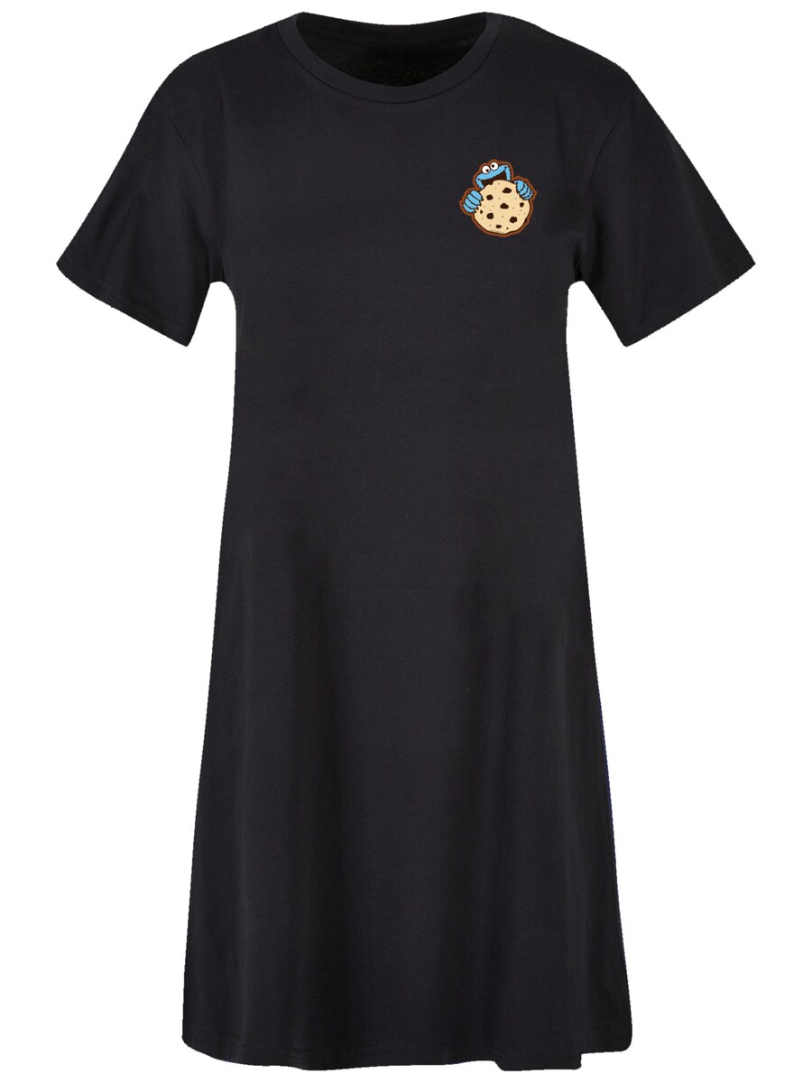 

Мини платье F4NT4STIC Dress Sesamstraße Chocolate Cookie, черный