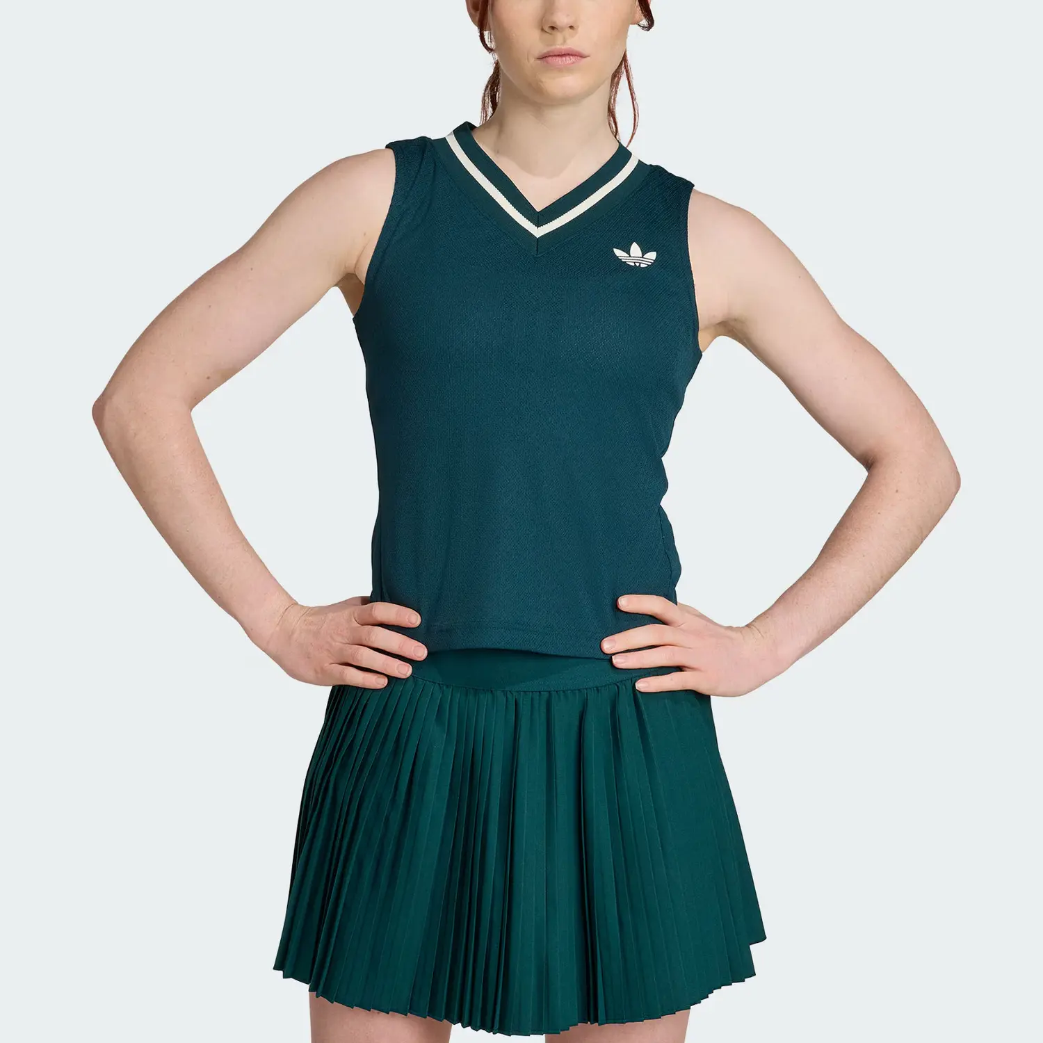Женские топы Sport Adidas Originals, зеленый — фото 3