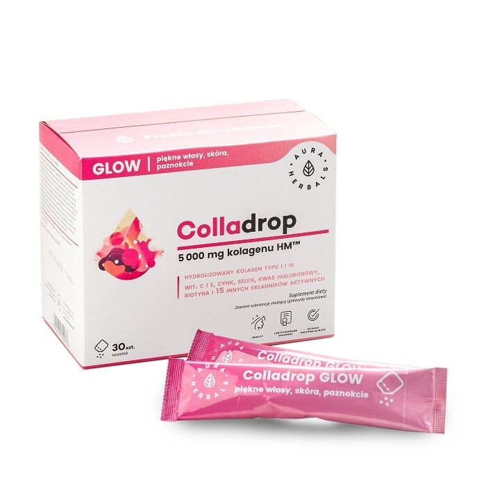 

Препарат, поддерживающий состояние кожи и суставов Colladrop Glow Kolagen Morski 5000 MG, 30 шт