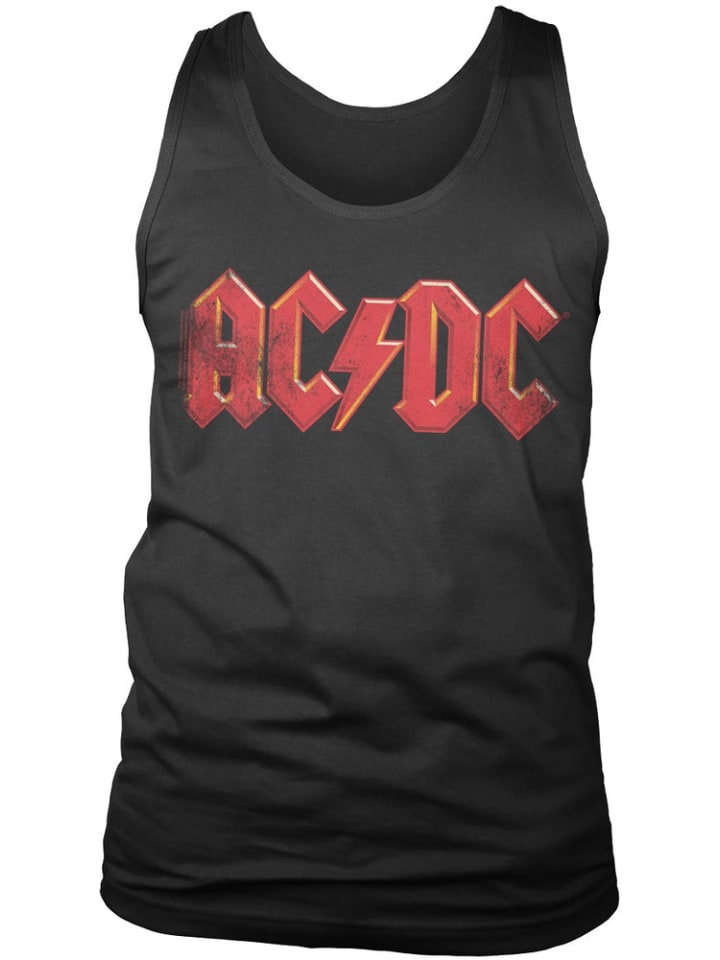 

Футболка Distressed Logo Tank Top AC/DC, черный