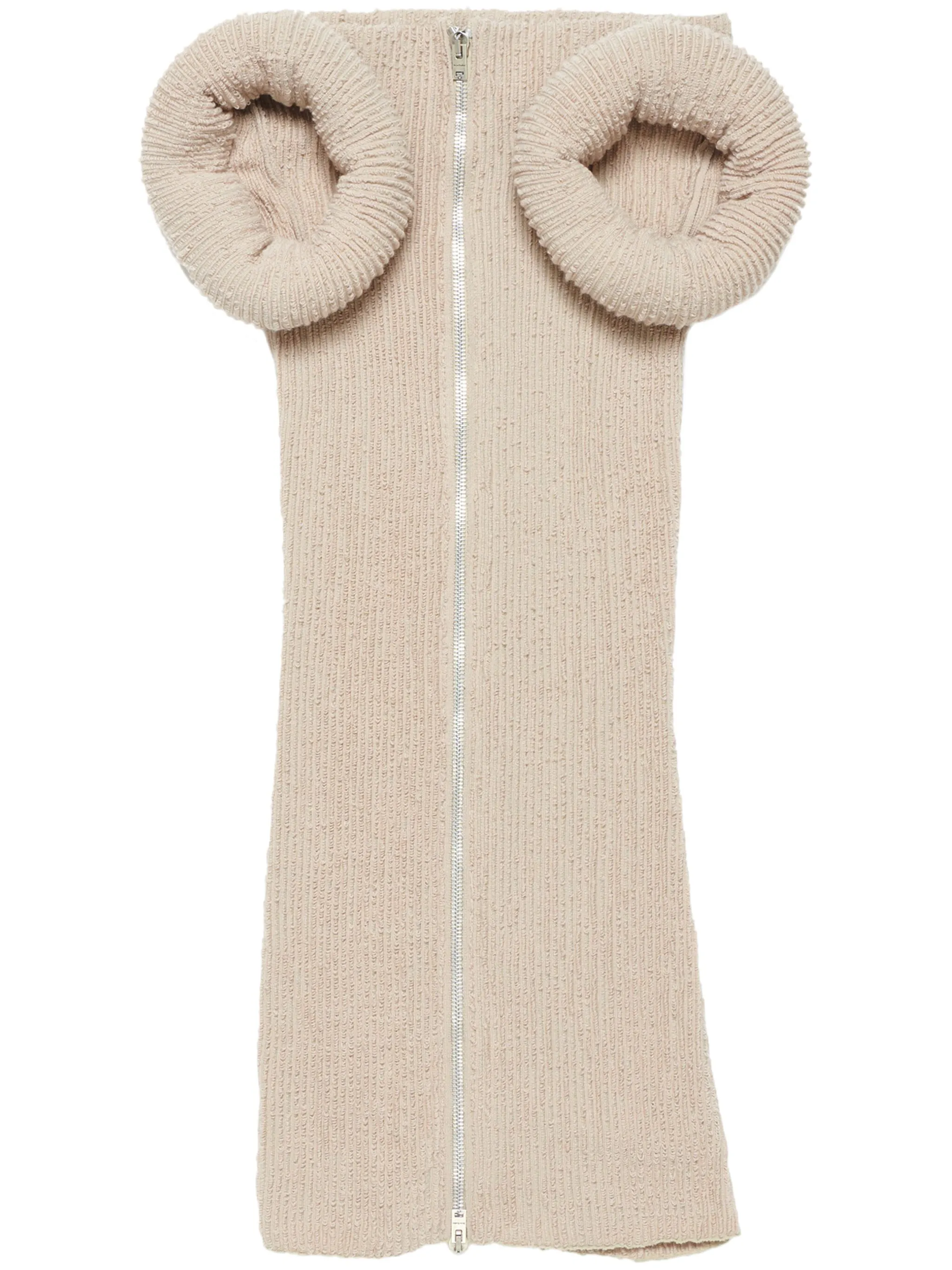 

Платье мини крупной вязки Acne Studios, розовый