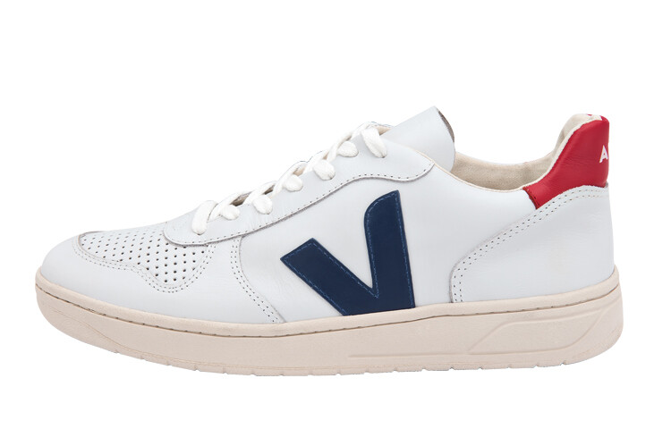 

VEJA V-10 Leather White Nautico Pekin