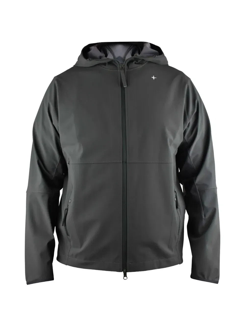 Куртка на молнии с капюшоном Stone Island, серый