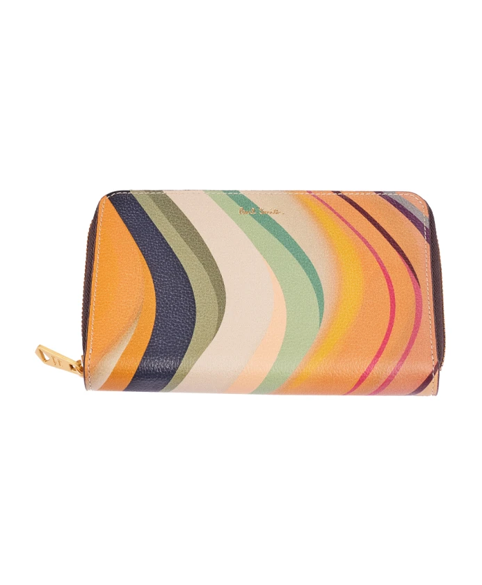 

Кошелек на молнии с узором «Темный вихрь» Paul Smith, мультиколор