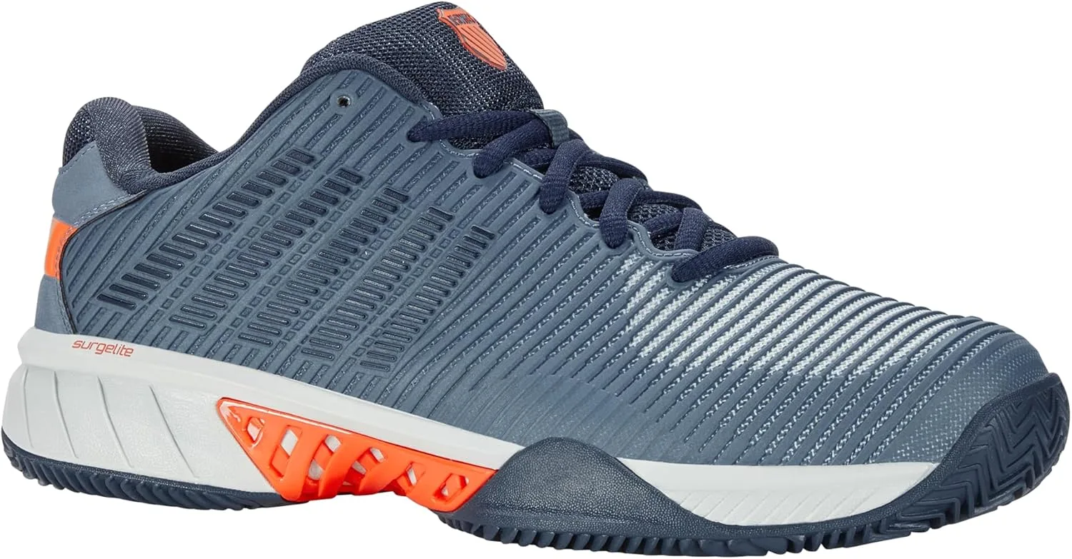 K-Swiss Мужские теннисные кроссовки Performance Hypercourt Express Hb - Highrise/Black/Neon Blaze — фото 2