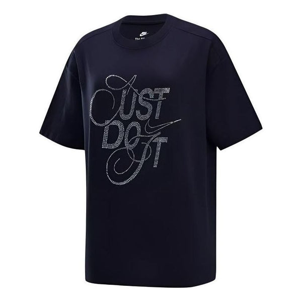 

Футболка sportswear t-shirts 'black silver' Nike, черный