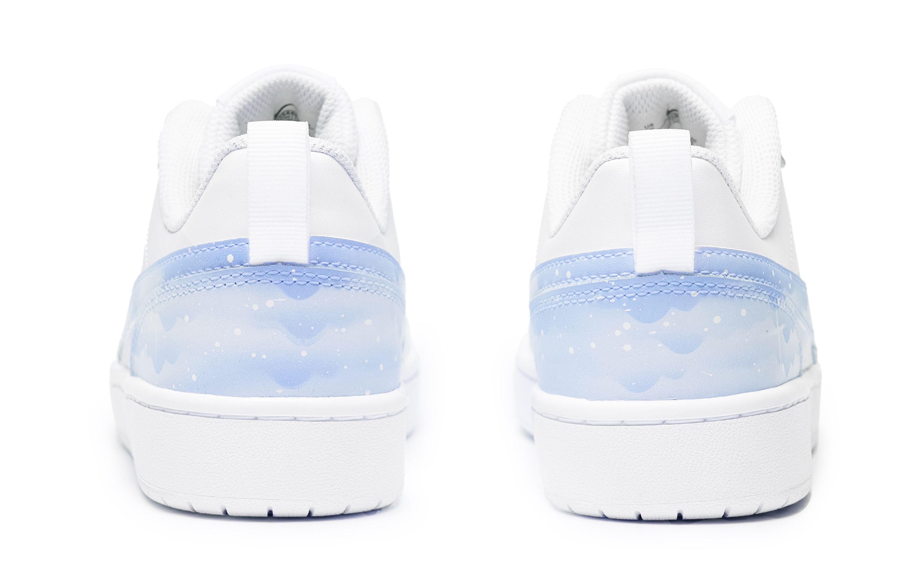 Nike Детские кроссовки для скейтбординга Court Borough Low 2, синие, белые, для подростков — фото 4