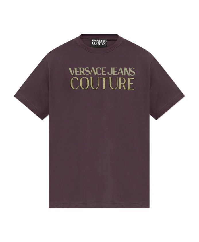 

Футболка с логотипом Versace Jeans Couture, фиолетовый