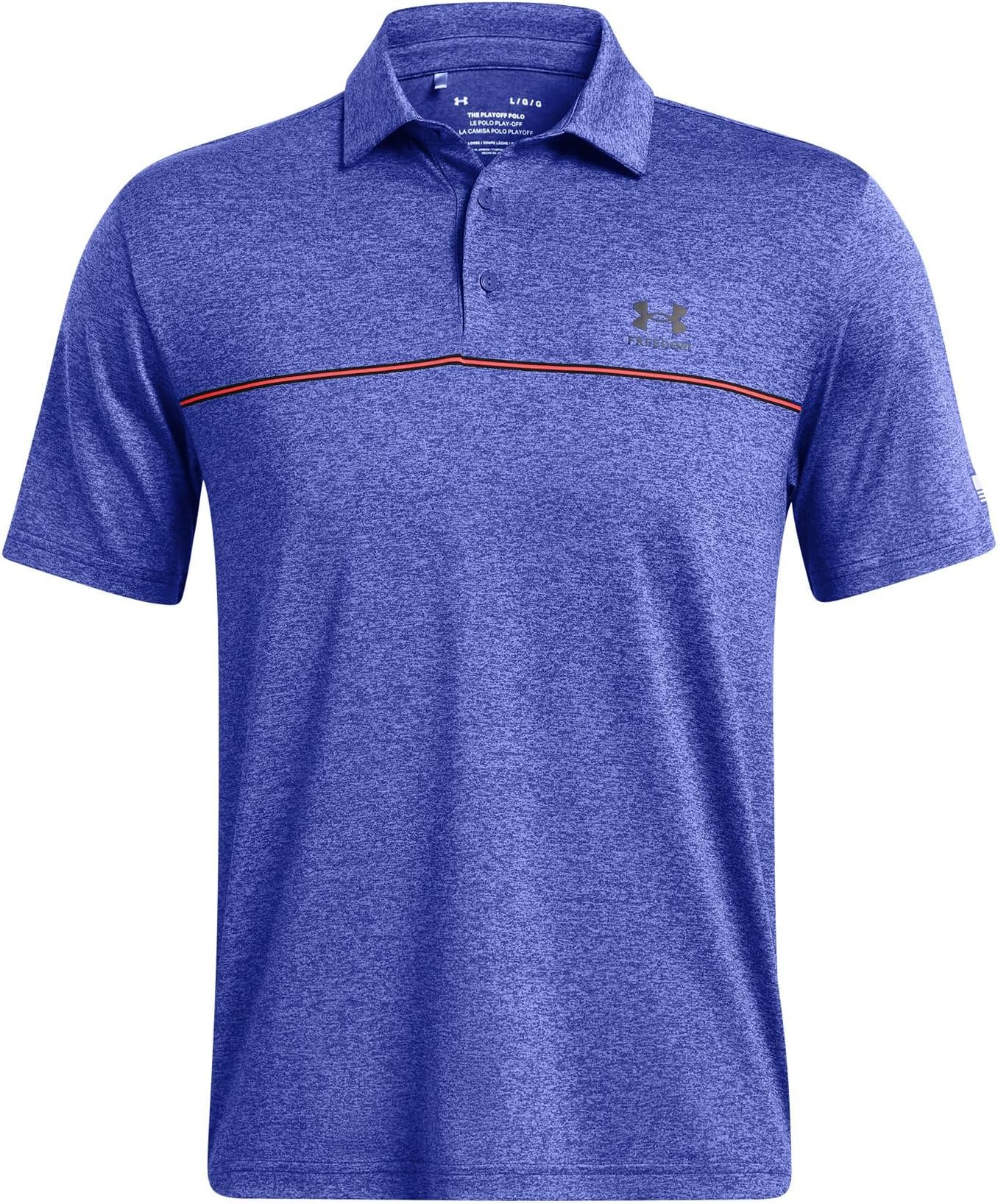 

Футболка Under Armour Golf Playoff 3.0 Freedom Polo, цвет Royal/Bolt Red/Black