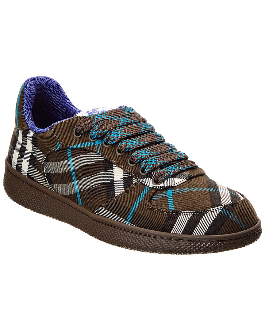 

Кроссовки Burberry Terrace Check Canvas, коричневый