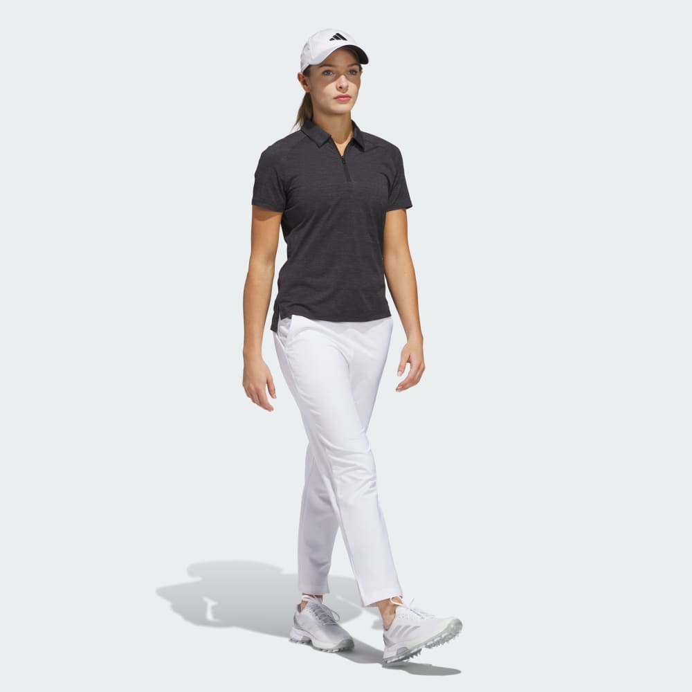 Спортивная футболка Adidas Ultimate365 Heathered Twistknit Polo Shirt, цвет Black/Grey Four — фото 3