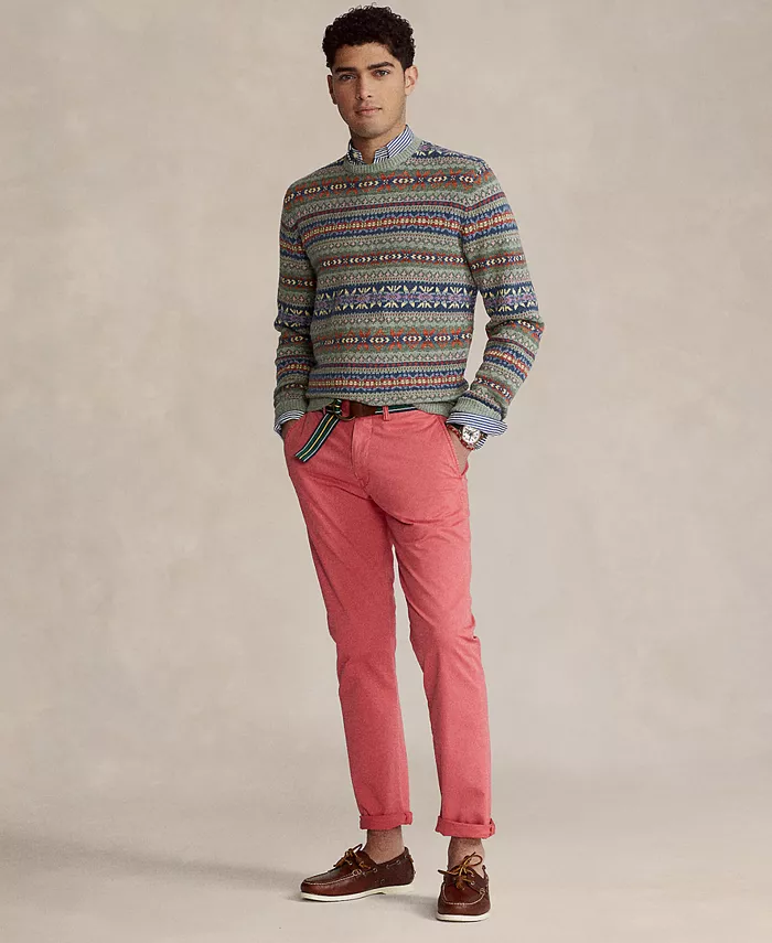 

Мужские эластичные узкие брюки чинос Polo Ralph Lauren, красный