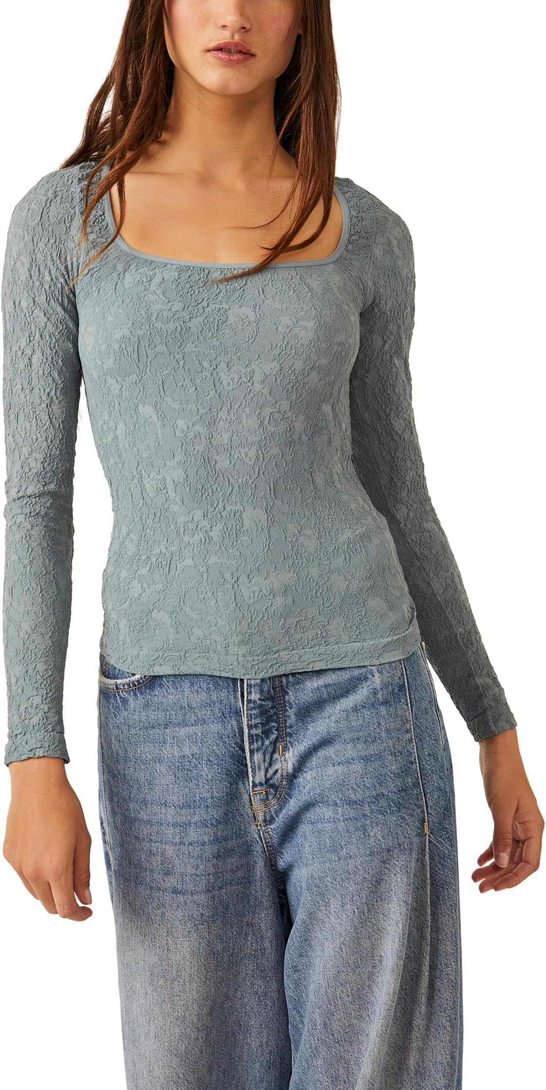 

Лонгслив Free People Have It All Long Sleeve, цвет Storm Water