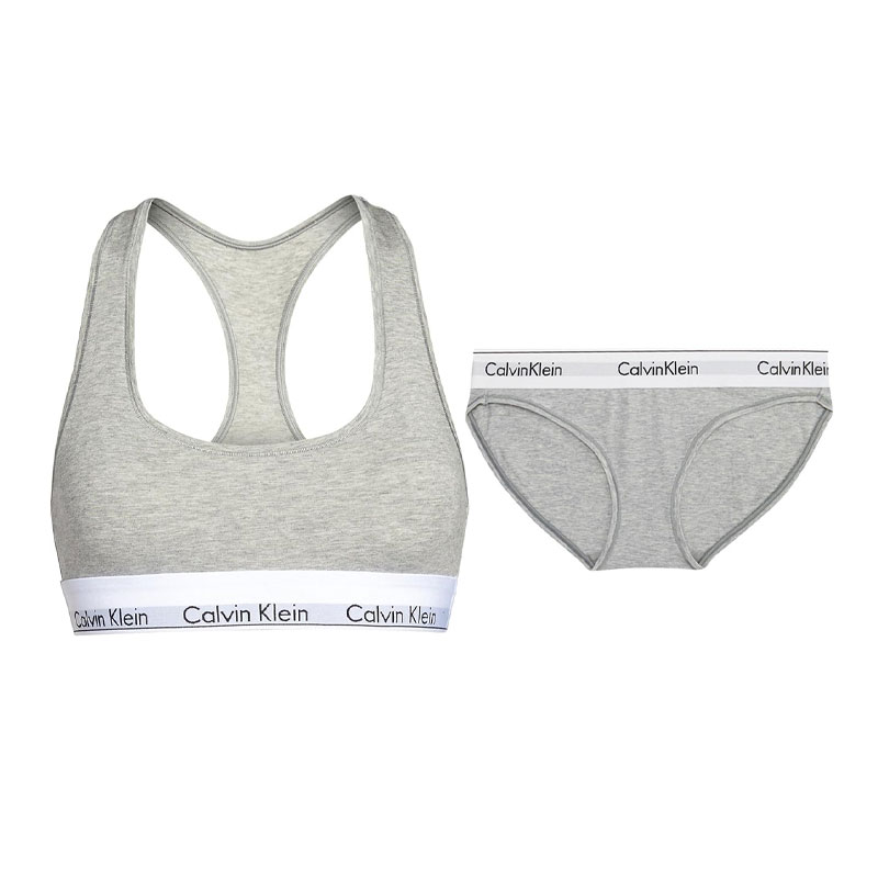 

Комплект нижнего белья CALVIN KLEIN, женский, серый