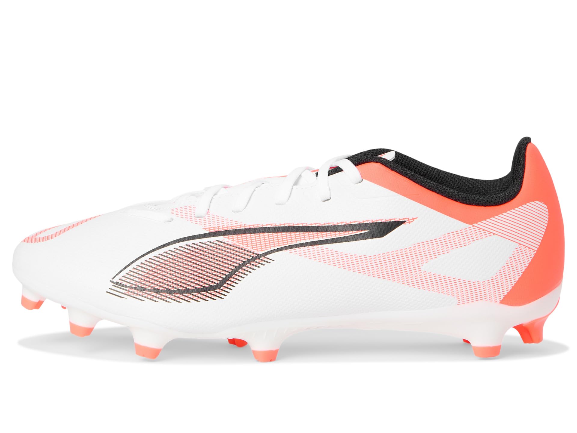 Кроссовки PUMA Ultra 5 Play Firm, Artificial Ground Soccer Cleats, цвет Puma White-Puma Black-Glowing Red — фото 4