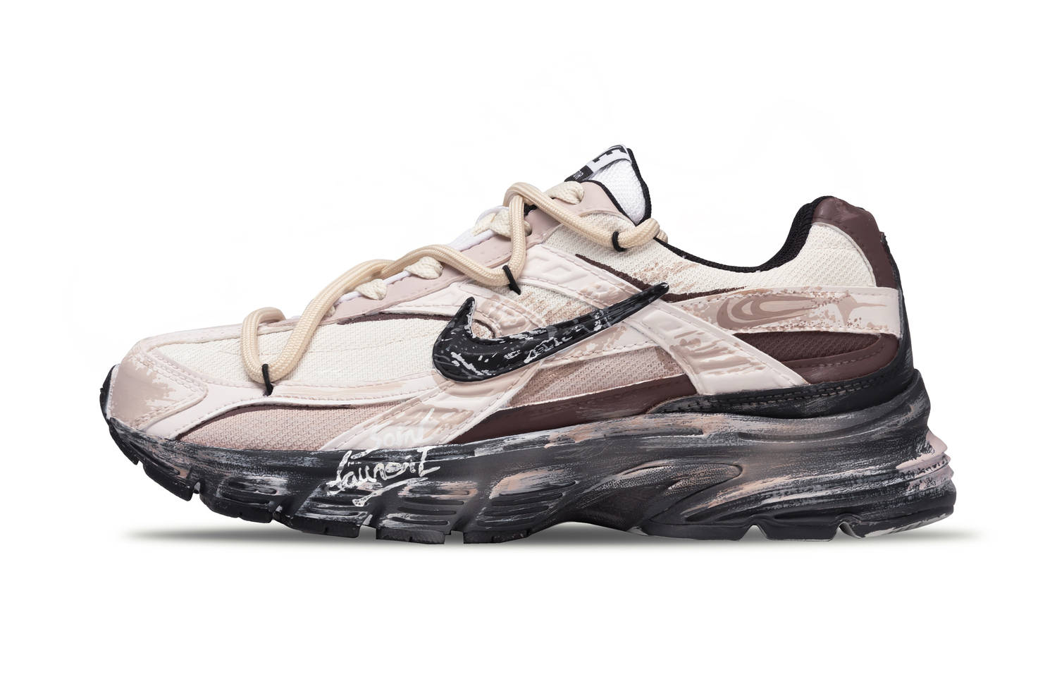 

Кроссовки Initiator Cushioning Low top Casual City Commute Running Shoes Unisex Nike, бежевый коричневый