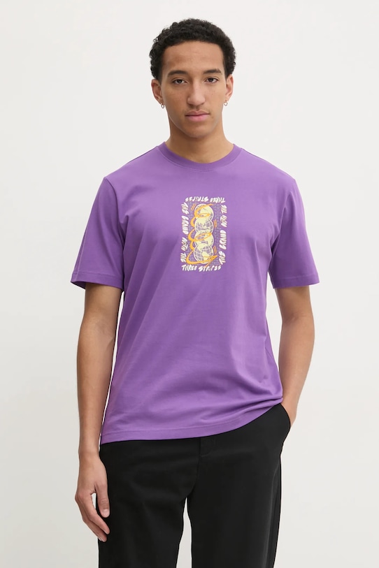 

Хлопковая футболка Q12 TS STREET W Adidas Originals, фиолетовый