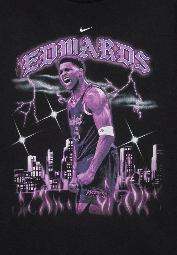 Футболка с изображением игрока нба, унисекс, с принтом команды minnesota timberwolves. Nike Performance, Black — фото 4