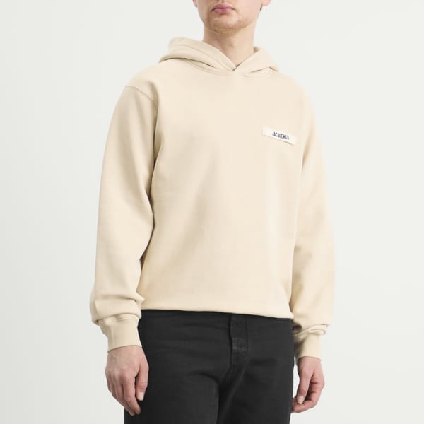 Толстовка с капюшоном из грубой зернистой ткани Jacquemus, бежевый — фото 2