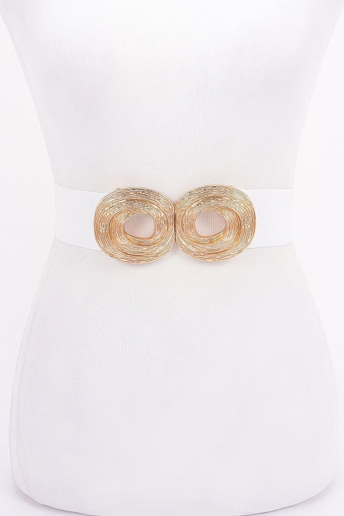 

Эластичный ремень с металлической пряжкой Fashnzfab, золотой