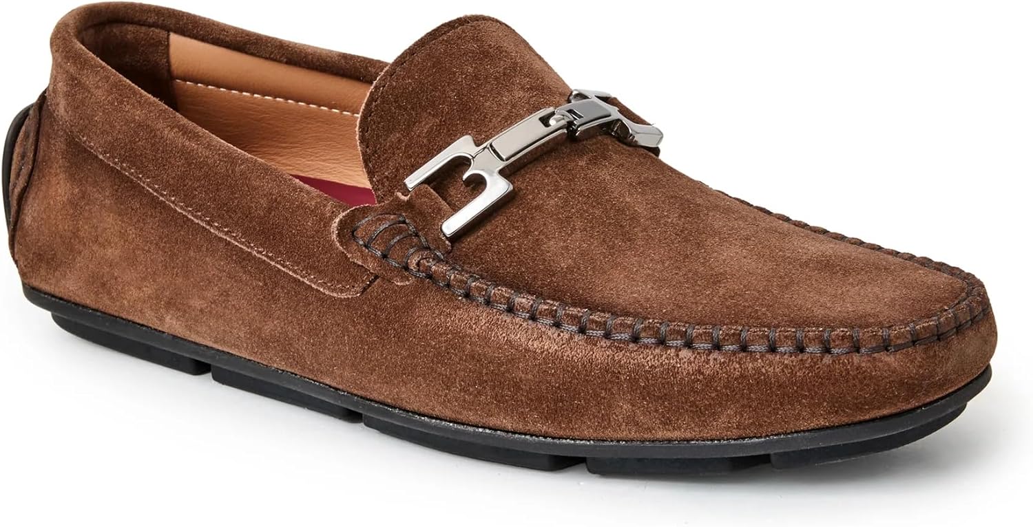 

Мужские лоферы Bruno Magli Taso с пряжкой, коричневый