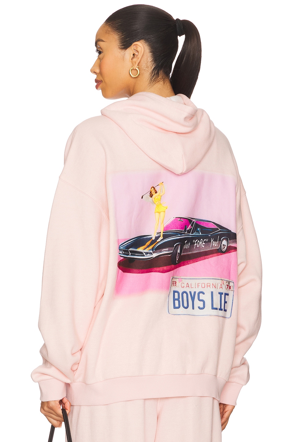 

Толстовка на молнии Boys Lie "Just fore you harley", pink