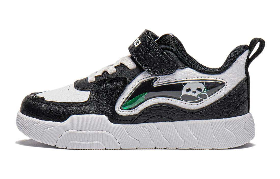 

LINING YOUNG Низкие детские кроссовки для скейтбординга, черно-белые