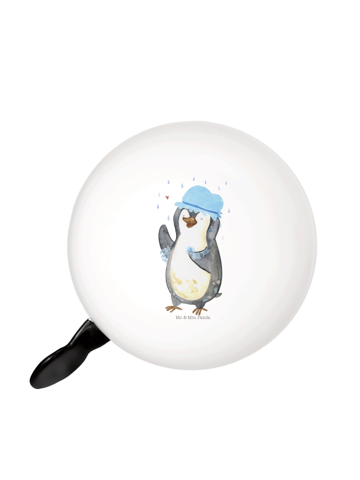 

Mr. & Mrs. Panda Велосипедный звонок, пингвин, принимающий душ, ничего не говоря, в белом