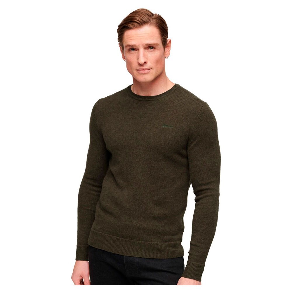 

Свитер Superdry Essential Slim Fit Crew Neck, зеленый