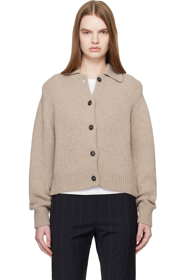 

&Daughter Бежевая куртка с воротником-стойкой