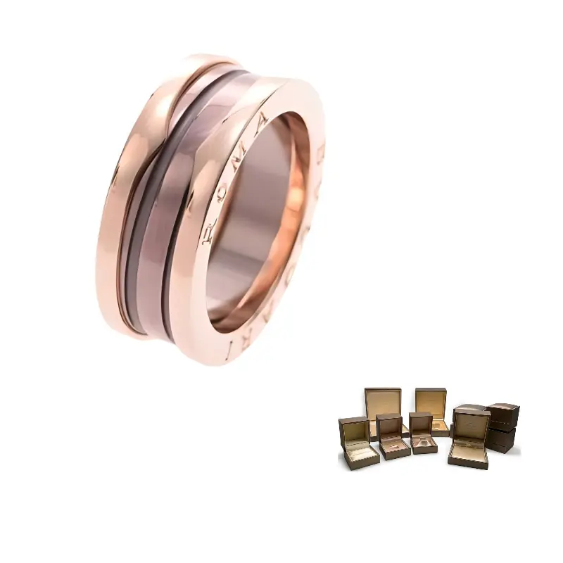 

BVLGARI Кольцо из розового золота 585 пробы унисекс