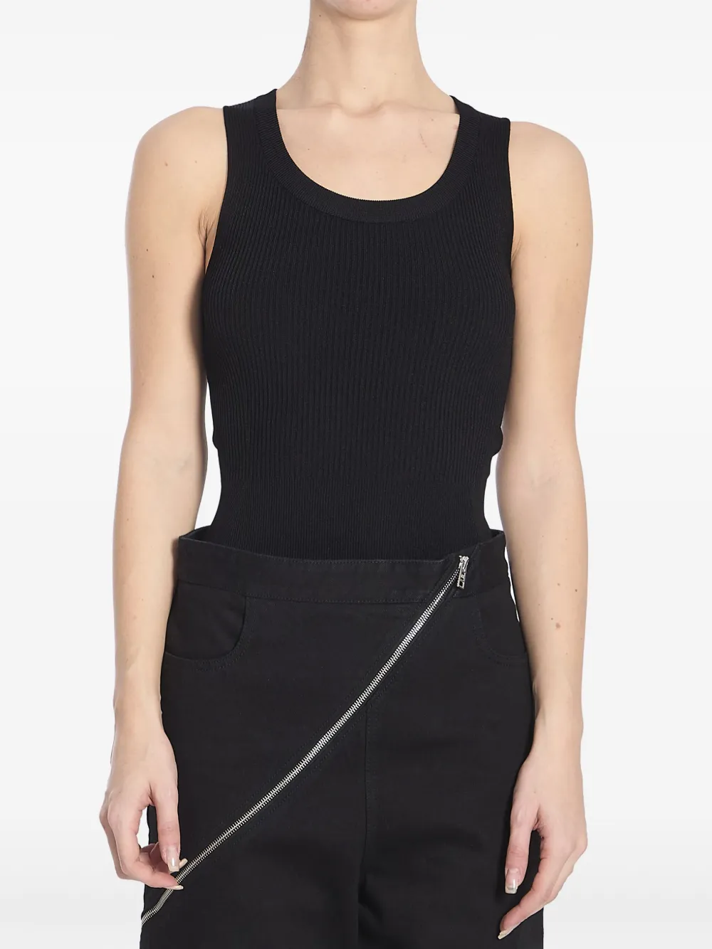 

Боди без рукавов Alaïa, черный
