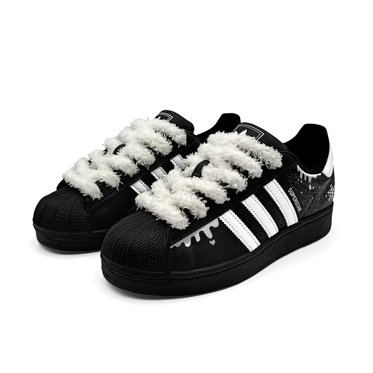 Adidas Originals Кроссовки Superstar Dark Chocolate Snow Top Leather с абразивостойкой термопрокладкой и амортизацией — фото 4