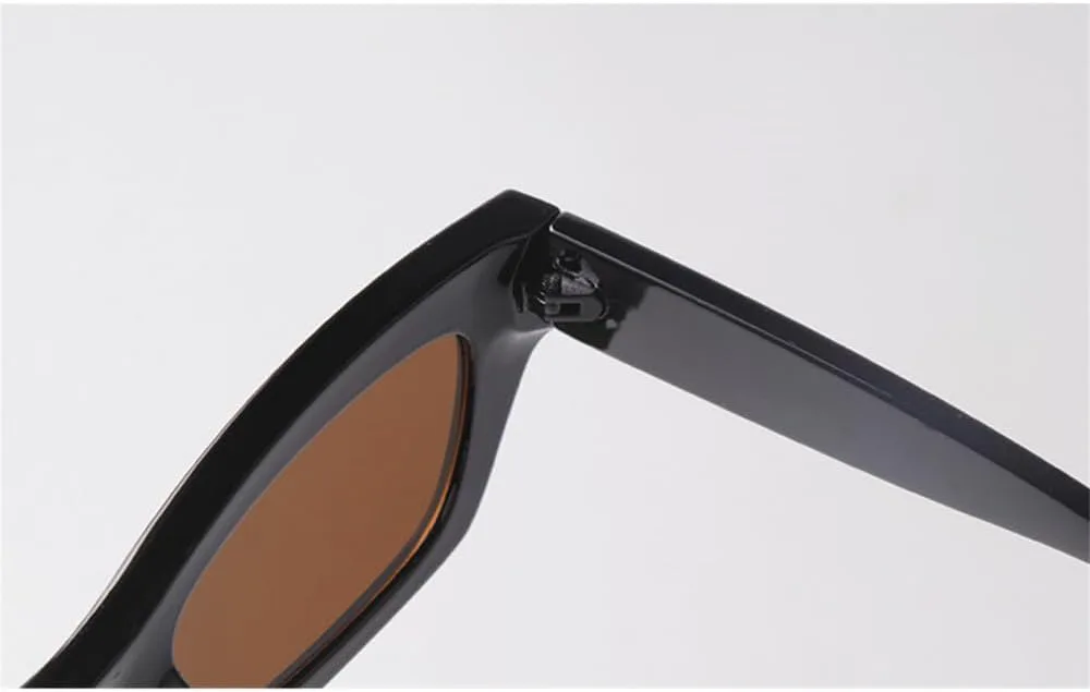 

Винтажные женские солнцезащитные очки «кошачий глаз» с прозрачной оправой и декоративными линзами, мужские прямоугольные солнцезащитные очки UV400 MTZJH, C3