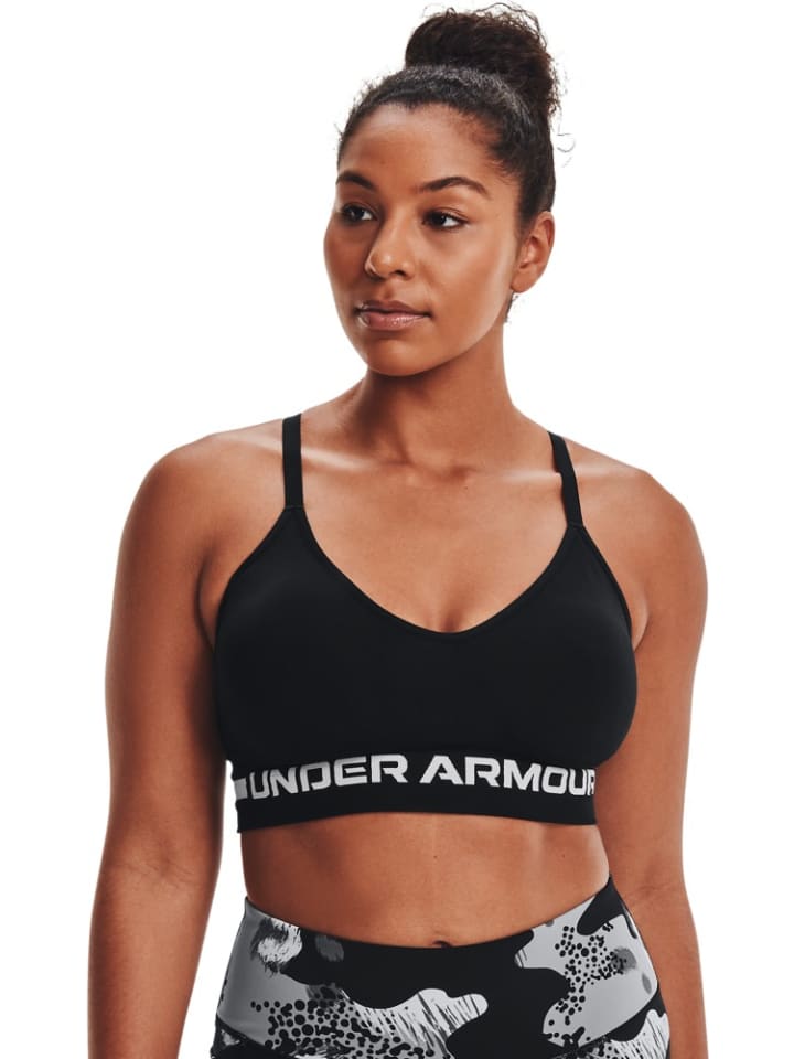 

Спортивный бюстгальтер UA Seamless Low Long Sport-BH Under Armour, черный