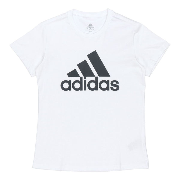 

Футболка essentials logo t-shirt 'white black' Adidas, белый