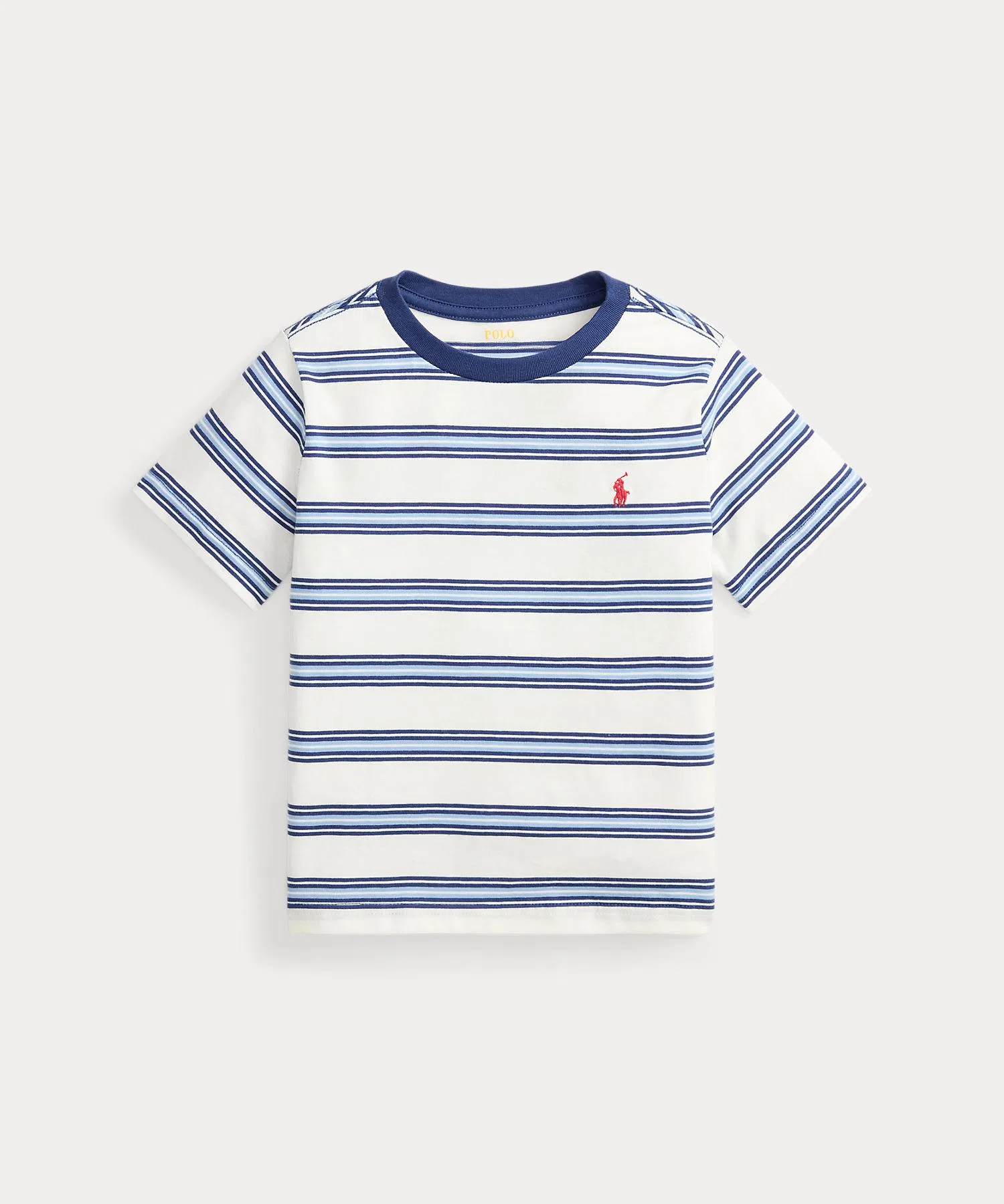 Детская футболка POLO RALPH LAUREN CHILDRENSWEAR с длинным рукавом в полоску — фото 2