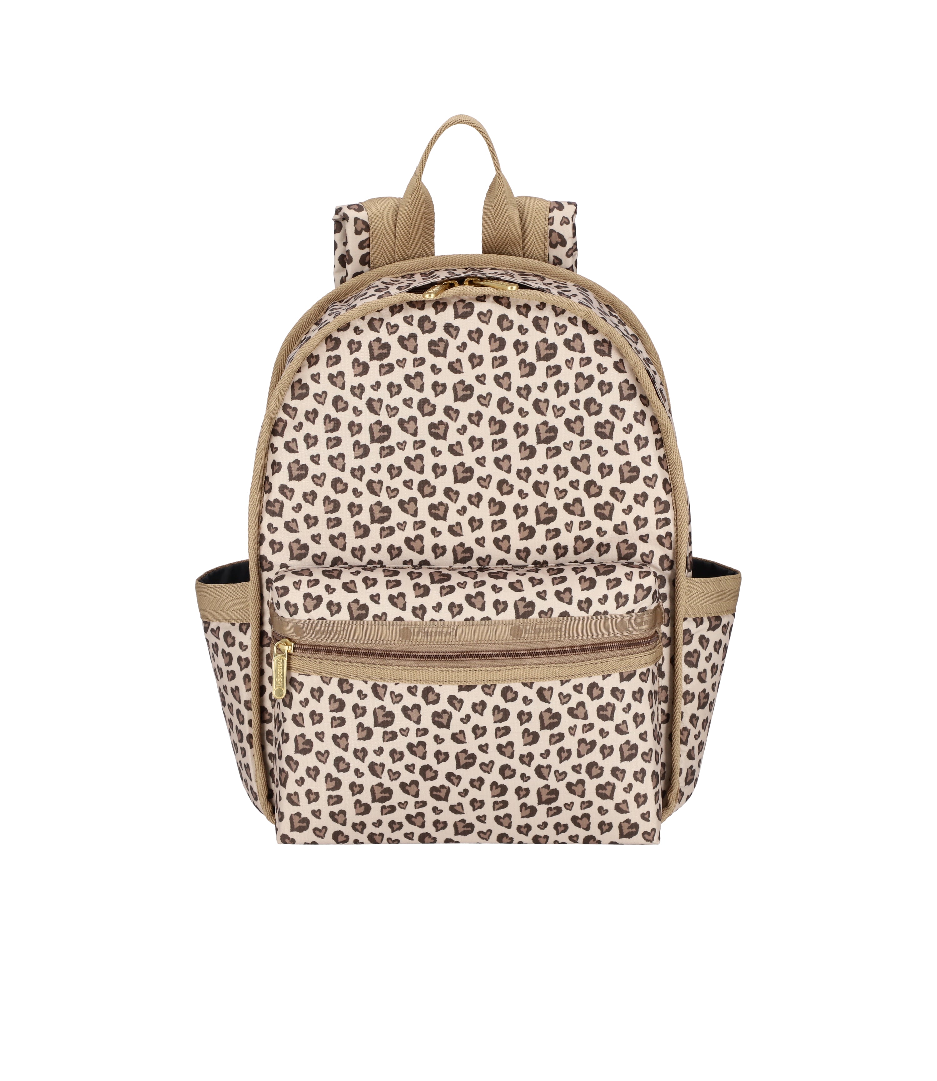 

Маленький рюкзак Route LeSportsac, цвет latte heart leopard brown print