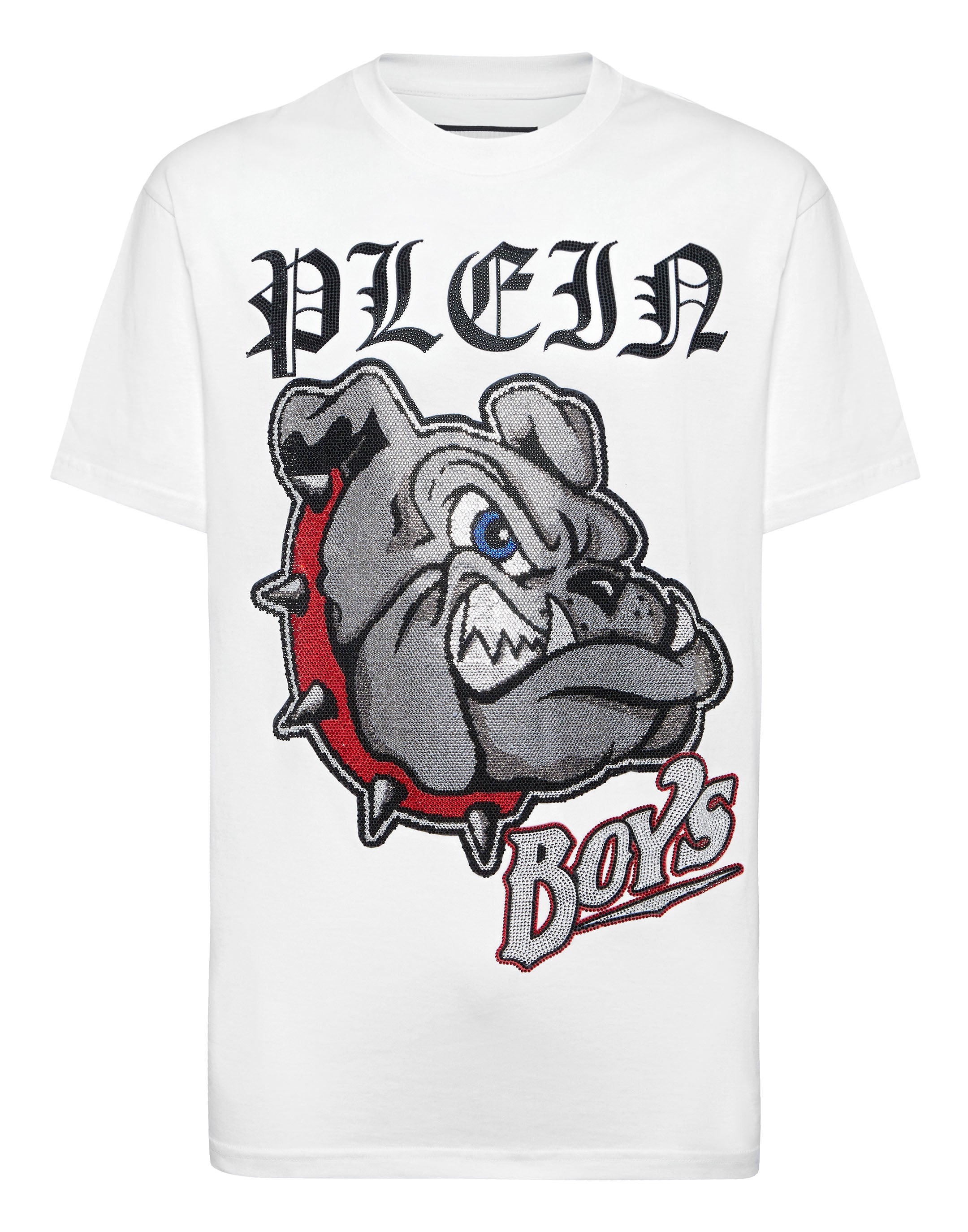 

Футболка с круглым вырезом SS Bulldogs PHILIPP PLEIN, белый