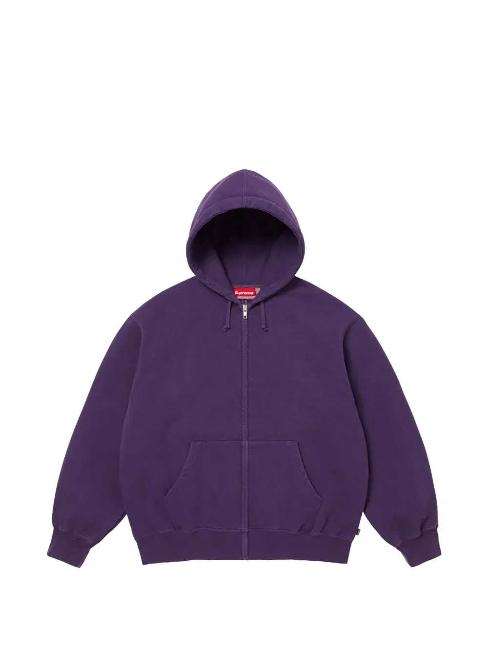 Толстовка на молнии с вырезами Supreme, фиолетовый